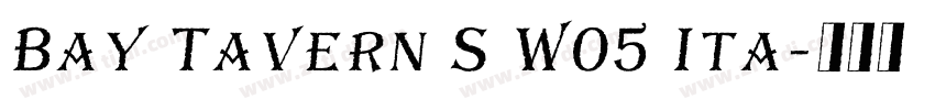 Bay Tavern S W05 Ita字体转换